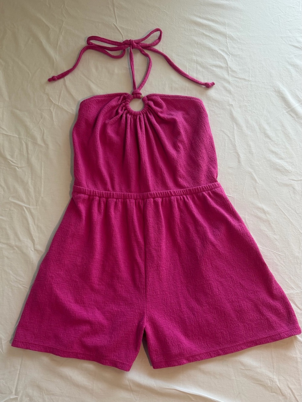 Old Navy Women’s Halter Romper in Bright Fuchsia